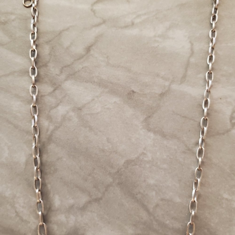✨ J.Crew Silver Rhinestones Crystals Pave Antiqued Mini Statement Necklace ✨ - Picture 10 of 13